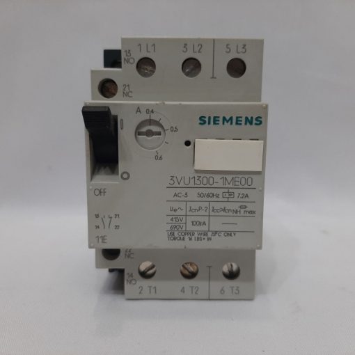 فروش کلید حرارتی 3VU1300 توان 0/4 تا 0/6 آمپر زیمنس اصل آلمان