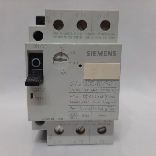 خرید کلید حرارتی 3VU1300 توان 0/1 تا 0/16 آمپر زیمنس اصل آلمان