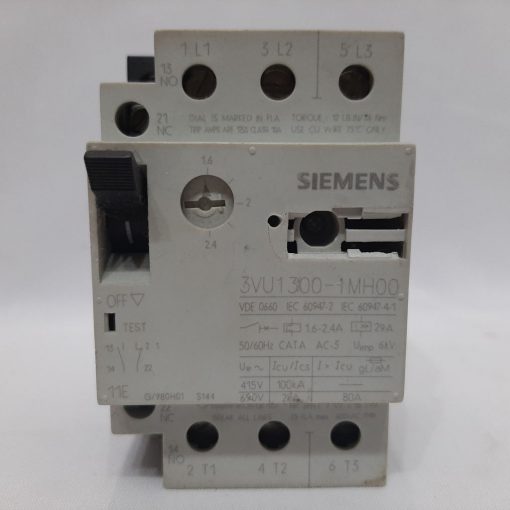 کلید حرارتی 3VU1300 توان 1/6 تا 2/5 آمپر زیمنس اصل آلمان (بدون جعبه)