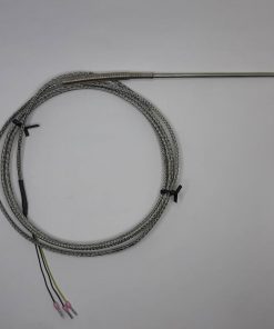 سنسور RTD-PT100 سیمی شیلددار بدون رزوه قطر غلاف 3 میلیمتر طول 10 سانتیمتر